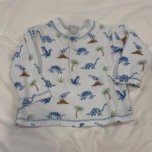 Kissy Kissy Blue Dinosaur Shirt 12-18 months (Pima cotton)